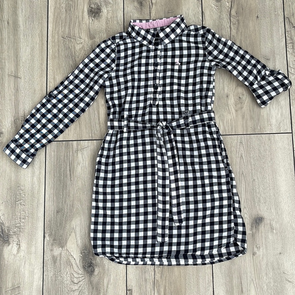 H&M Girl Plaid Cotton Dress Size 5-6y